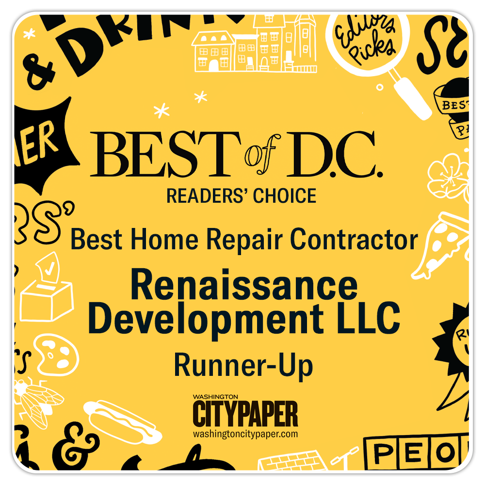 2021Best Home Repair Contractor Runner Up Award Badge Best of DC 